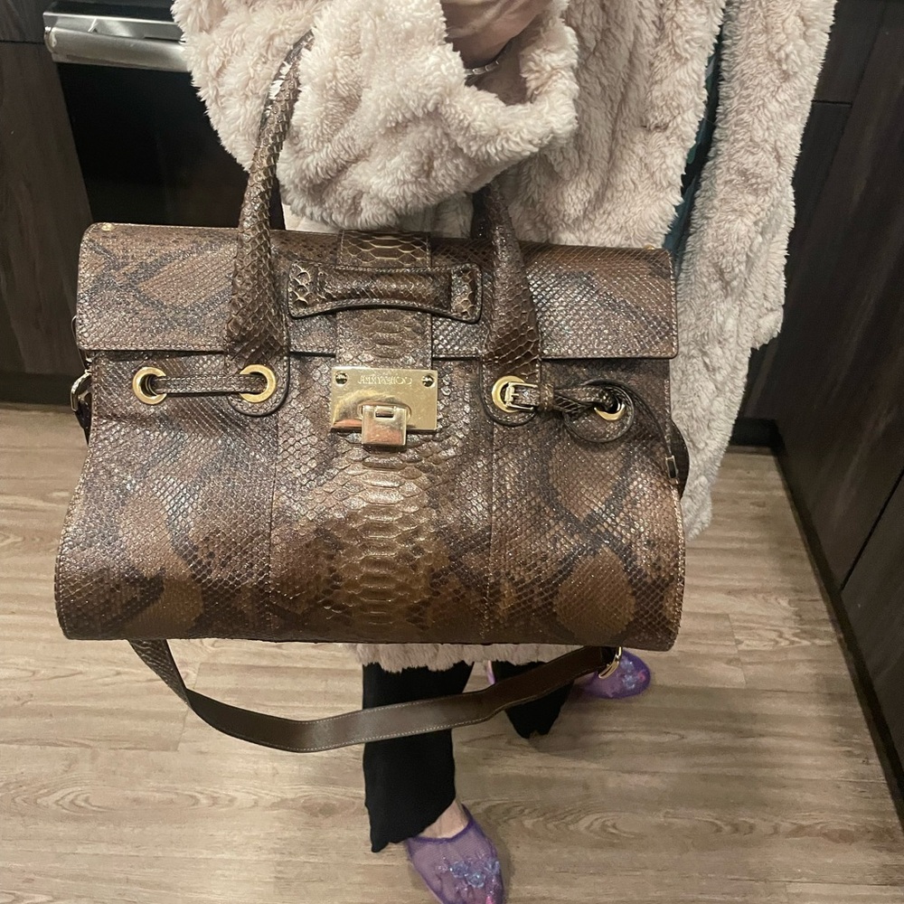 Beautifulful Jimmy Choo python bag